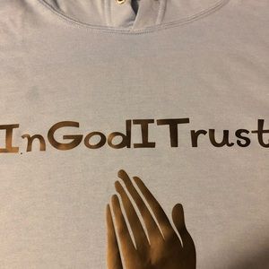 Light blue hoodie. Mens 2XL